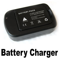 Battery charger for underwater training swimming camera